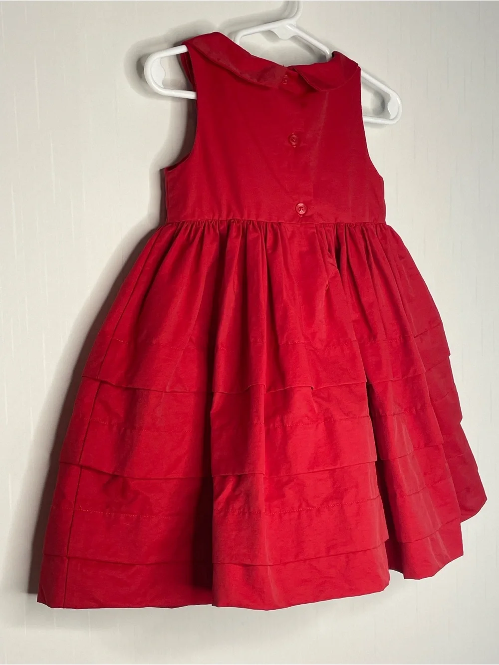 Janie and Jack 2012 Holiday Gift Red Tiered Party Dress Size 18-24 Month